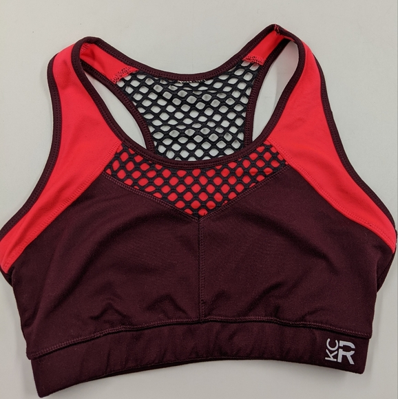 KENNETH COLE Reaction Mesh Sports Bra Sz M - Picture 2 of 7